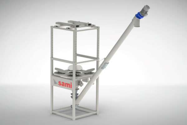 3D Bag emptying device for big bags