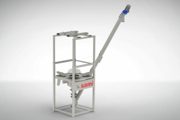 3D Bag emptying device for big bags