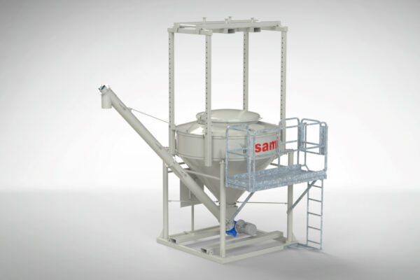 3D Bag-breaker silo for emptying bags and big bags