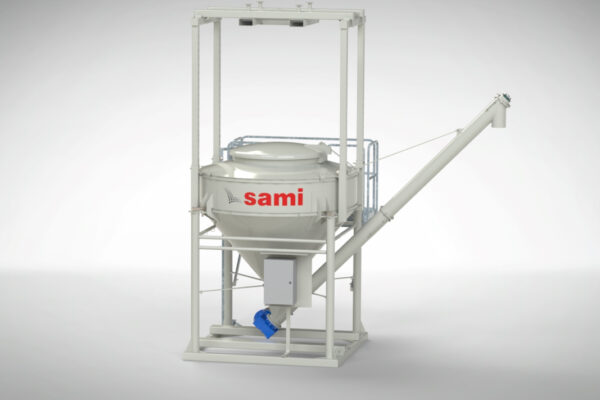 3D Bag-breaker silo for emptying bags and big bags