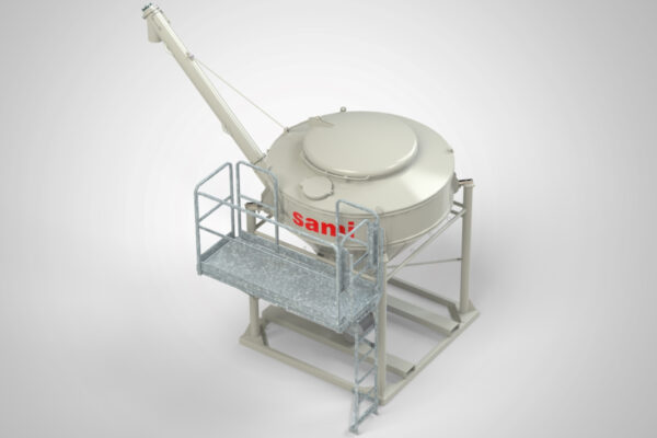 3D Bag-breaker silo for emptying bags and big bags