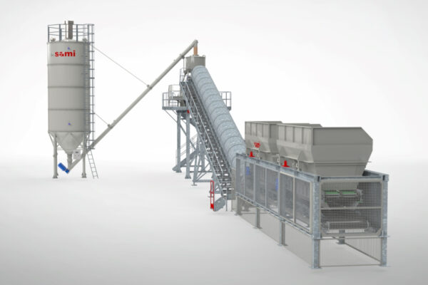 3D Centrales de traitement sols et boues ECOMIX