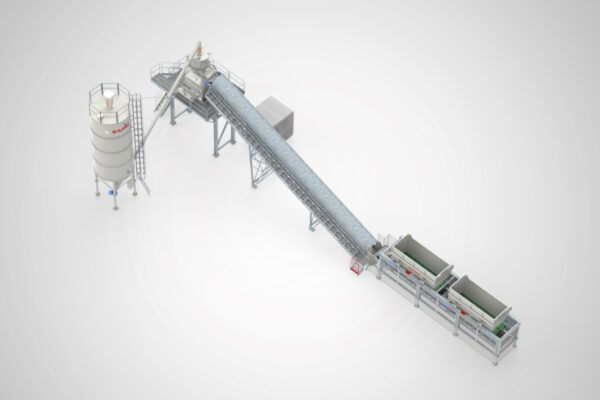 3D Centrales de traitement sols et boues ECOMIX