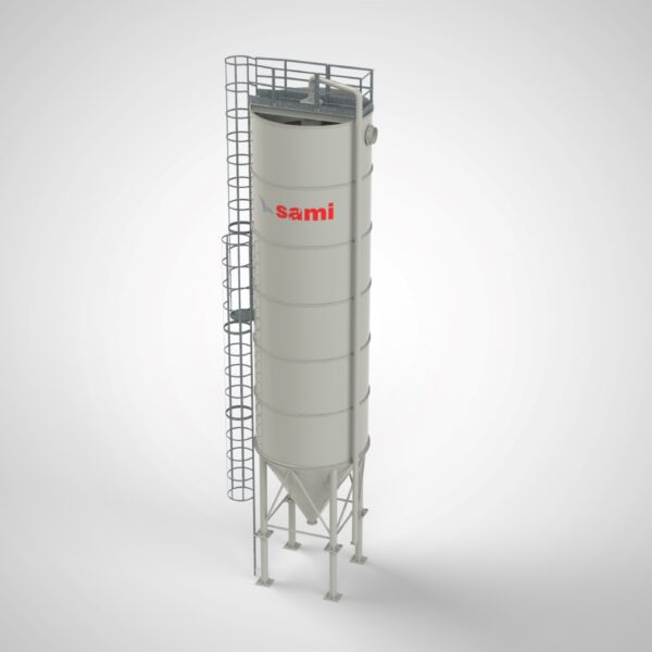 3D Vertical decanter silo for sludge sedimentation
