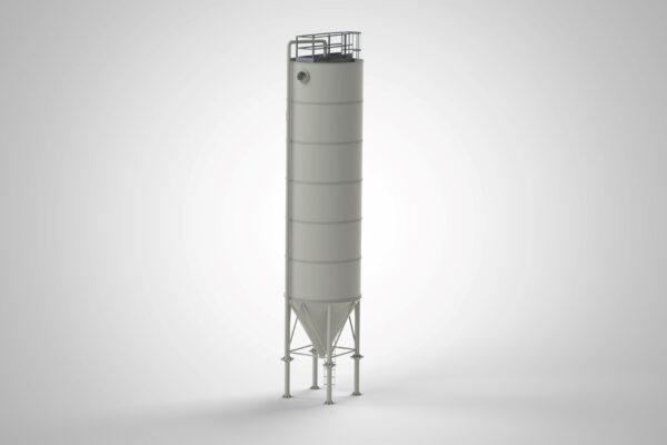 3D Vertical decanter silo for sludge sedimentation