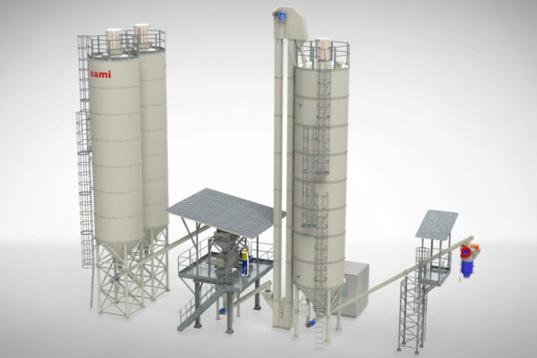Centrale de dosage et de mélange de poudres 3D pour la production de prémélanges