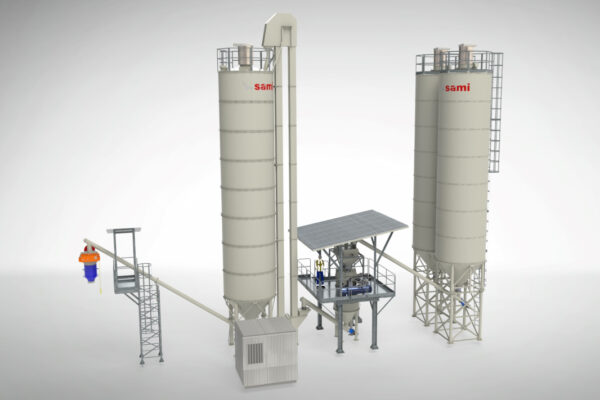 Centrale de dosage et de mélange de poudres 3D pour la production de prémélanges