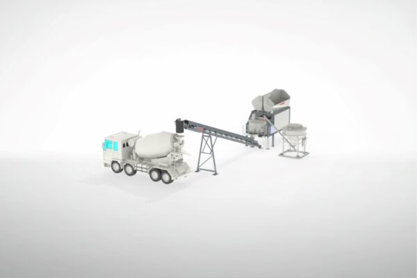 Mini centrale mobile à béton 3D