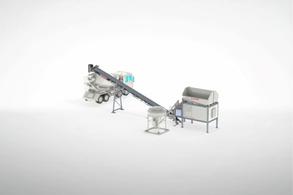 Mini centrale mobile à béton 3D