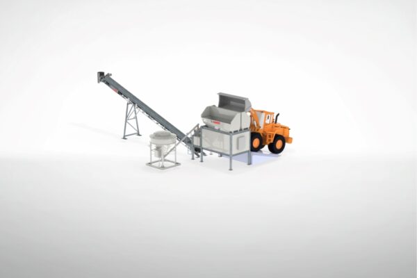 Mini centrale mobile à béton 3D