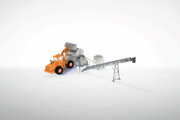 Mini centrale mobile à béton 3D