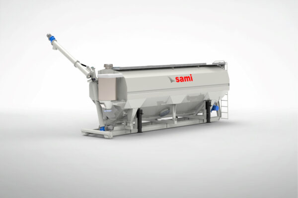 Silo mobile horizontal amovible 3D pour crochet hydraulique (ampliroll)