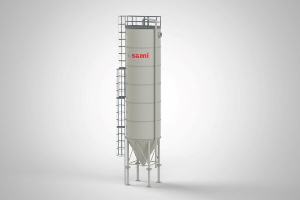 Silo vertical décanteur 3D pour la sédimentation des boues