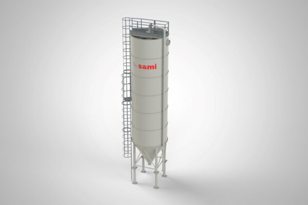 Silo vertical décanteur 3D pour la sédimentation des boues