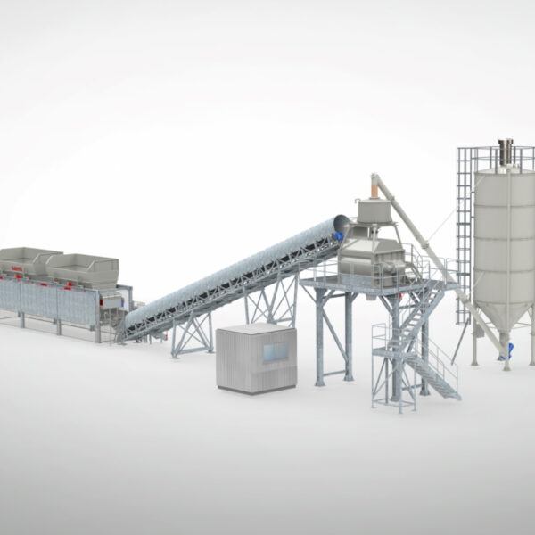 3D Soil and sludge treatment plant ECOMIX