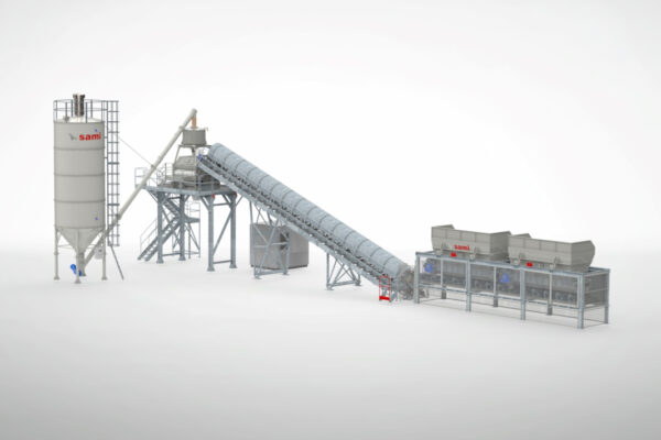 3D Soil and sludge treatment plant ECOMIX