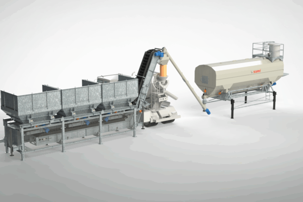 Noleggio impianto di betonaggio mobile