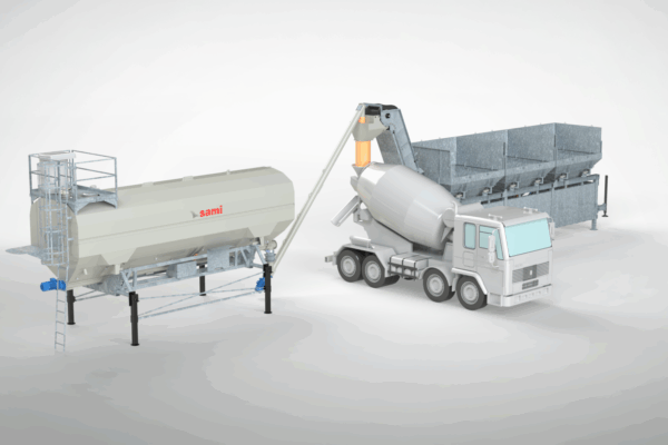 Noleggio impianto di betonaggio mobile