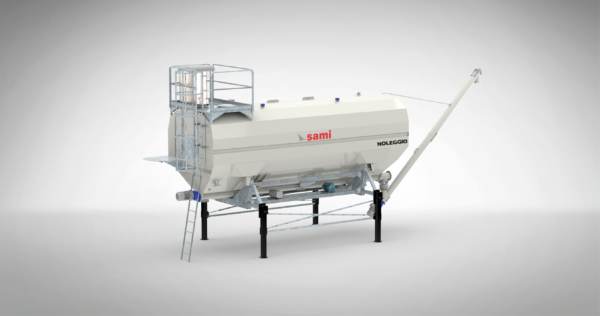 noleggio silos orizzontale stoccaggio cemento