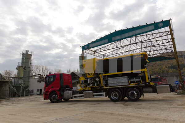 Impianti di betonaggio mobili su camion per calcestruzzo